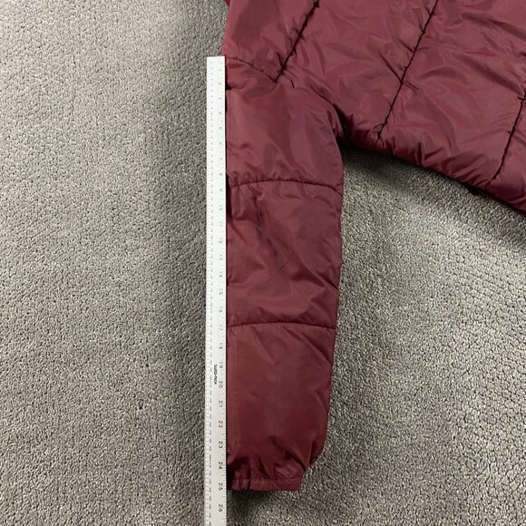 Vintage 70s 80s The North Face Down Puffer Jacket Men's Small Burgundy No Hood - Picture 13 of 14